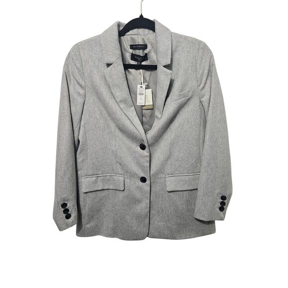 Talbots Gray Italian Woven Wool Blend Luxe Workwear Office Blazer Women's 6p NWT - Picture 1 of 8